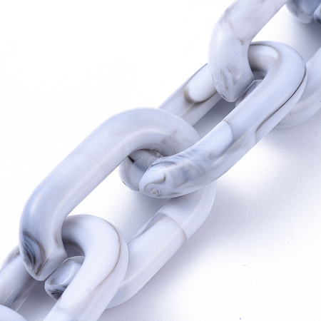 Handmade Acrylic Cable Chains AJEW-JB00590-02-1