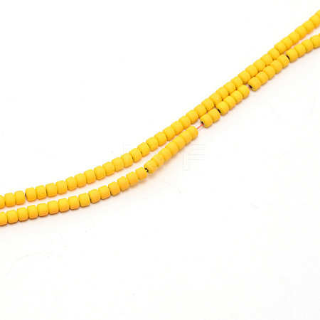 Non-magnetic Synthetic Hematite Beads Strands G-WH0018-01D-1