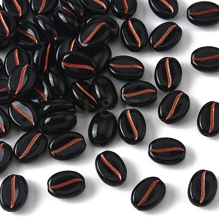 50Pcs Opaque Acrylic Beads SACR-YW0001-81B-1