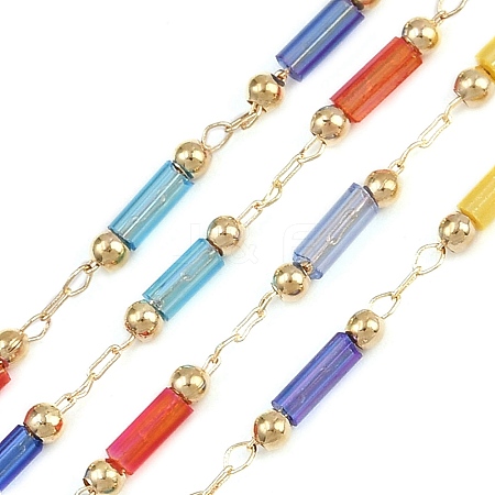 Brass Column Link Chains CHC-H115-12G-1