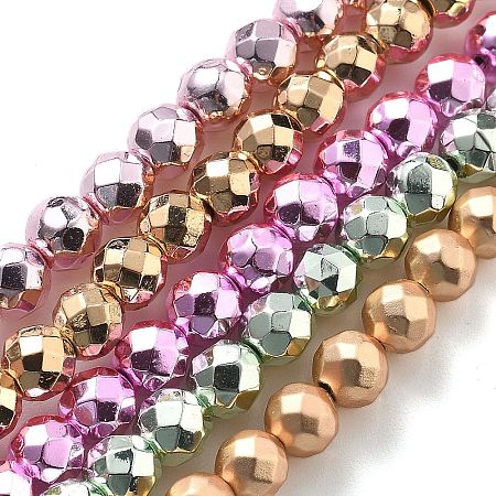 Electroplated Synthetic Non-magnetic Hematite Beads Strands G-B132-B01-01-1