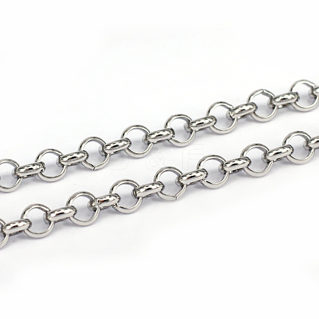 304 Stainless Steel Rolo Chains CHS-L001-28-5mm-1