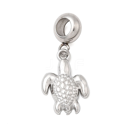 304 Stainless Steel Sea Animal European Dangle Charms X-STAS-D153-04A-P-1