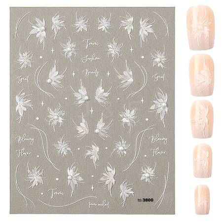 Fairy Pattern PET & Rhinestone Nail Art Stickers MRMJ-WH20017-010B-1