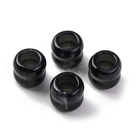 Two Tone Opaque Acrylic Beads OACR-Z025-01C-1