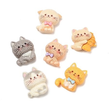 Opaque Resin Cabochons X-RESI-L050-01C-1
