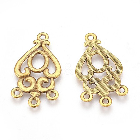 Alloy Teardrop Chandelier Component Links PALLOY-EA9733Y-AG-1
