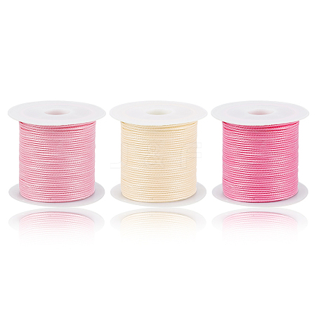 60M 3 Colors Round Waxed Polyester Cord OCOR-DR0001-28B-1