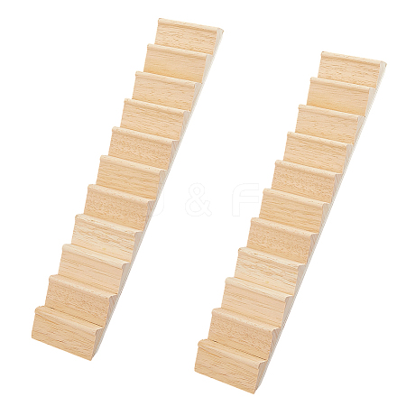Wooden Ladder Miniature Ornaments AJEW-WH0270-907-1