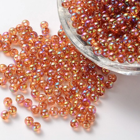 Eco-Friendly Transparent Acrylic Beads X-PL731-10-1