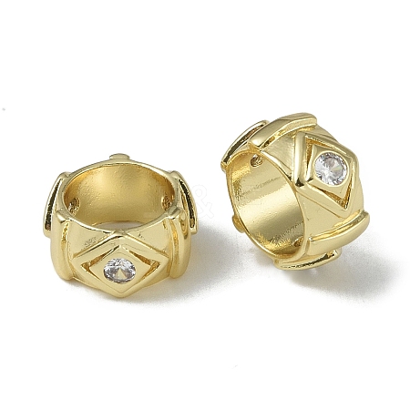 Rack Plating Brass Beads KK-A220-25E-G-1