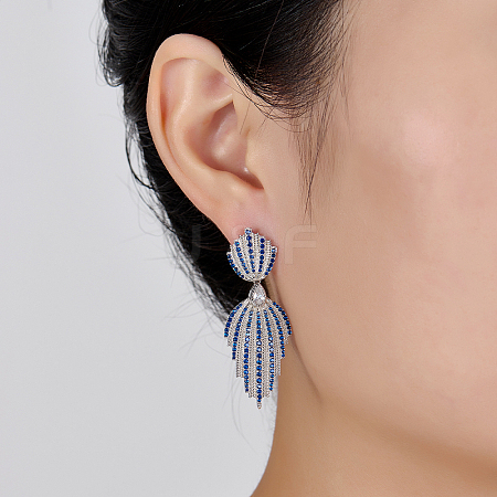 Teardrop 925 Sterling Silver Hoop Earrings ZY1921-1