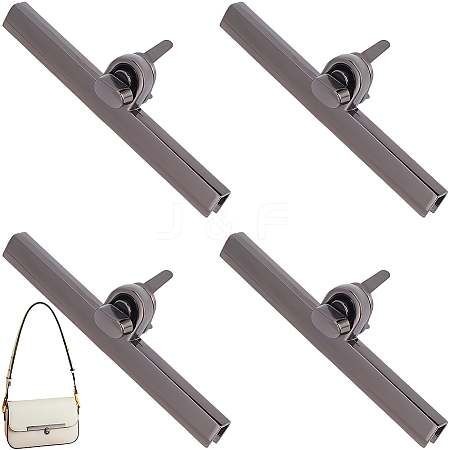 4Pcs Zinc Alloy Twist Bag Lock Purse Catch Clasps PURS-CP0001-03B-1