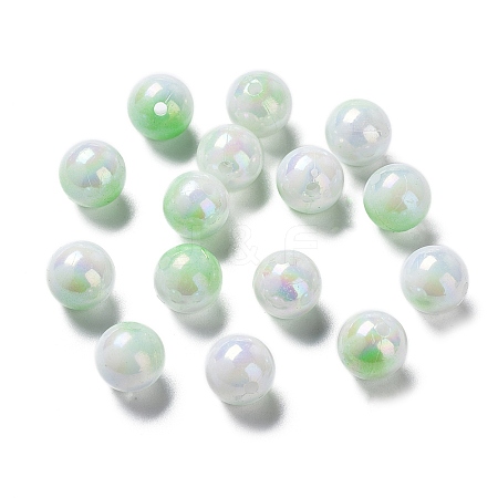 Two Tone Opaque Acrylic Beads SACR-P024-01B-W03-1