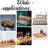 7-Hole Bamboo Glass Holder Display Racks ODIS-WH0025-75-7