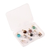 10Pcs 10 Style Natural Gemstone Charms G-LS0002-15-8