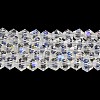 Transparent Electroplate Glass Beads Strands EGLA-A039-T2mm-L13-1