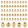 HOBBIESAY 100Pcs 5 Style Rack Plating Brass Beads KK-HY0003-53-1