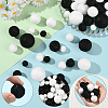 160Pcs 10 Styles Glitter Craft Foam Balls DIY-SP0005-57-3