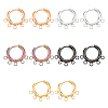 DICOSMETIC 10 Pairs 5 Colors 304 Stainless Steel Hoop Earring Findings STAS-DC0011-06-1