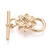 10Pcs Brass Toggle Clasps KK-T073-41G-1