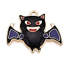 Halloween Theme Rack Plating Alloy Enamel Pendants X1-ENAM-N056-393C-KCG-1