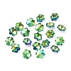 Electroplate Faceted Glass Charms GLAA-TAC0001-04-1