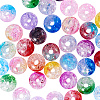 450Pcs 18 Colors Gradient Color Transparent Crackle Acrylic Beads MACR-CJ0001-15-3