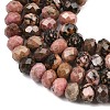 Natural Rhodonite Beads Strands G-C259-A25-5x8mm-4