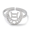 304 Stainless Steel Constellation Rings for Women RJEW-U024-01P-10-2