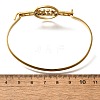 201 Stainless Steel Flat Round Link Bangles for Women LS-BJEW-R014-01G-02-5