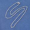 PVD Vacuum Plating 304 Stainless Steel Satellite Chain Necklaces X-MAK-L015-41S-1