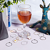 400Pcs 8 Colors Iron Hoop Earrings IFIN-FH0001-72A-4