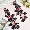 Polyester Embroidery Lace Cloth Patches AJEW-WH20070-068-7
