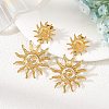 304 Stainless Steel Stud Dangle Earrings for Women EJEW-JE07475-01-1