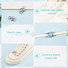 Alloy & Resin Shoelace Charms FIND-CP0002-94D-5