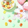 50Pcs Opaque Acrylic Beads MACR-FS0002-50-5