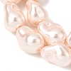 Electroplate Opaque Glass Imitation Pearl Beads Strands EGLA-H113-08D-3