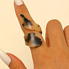 Acrylic Cuff Open Rings for Women WG2411B-04-1