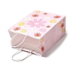 Rectangle with Sunflower Pattern Paper Gift Bags CARB-L012-01E-4