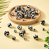 36Pcs 4 Styles Tibetan Style dZi 3-Eye Beads G-TA0002-68-5