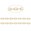 Handmade Golden Brass Enamel Link Chains CHC-M021-66B-10-2