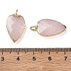 Natural Rose Quartz Pendants G-G012-13G-11-3