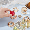 Wooden Crystal Sphere Display Stands WOOD-UN0001-18B-4