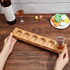 6-Hole Bamboo Shot Glasses Holder AJEW-WH0010-88-3