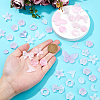 10Sets 200G Transparent Acrylic Frosted Beads FACR-HS0001-02A-3