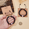 2Pcs Acrylic & Glass & Natural Tiger Eye Beads Braided Bead Bracelets BJEW-DC0001-12B-3