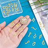 26Pcs 26 Styles Brass Charms KK-PH0011-57-3
