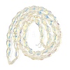 1 Strand Transparency Electroplate Glass Beads Strands GLAA-YW0004-90H-1