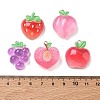 Transparent Resin Imitation Fruit Pendants RE-CBADD3D-03-3